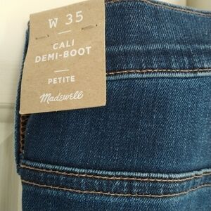 Madewell NEW Cali-Demi Boot Crop Jean W35 Petite